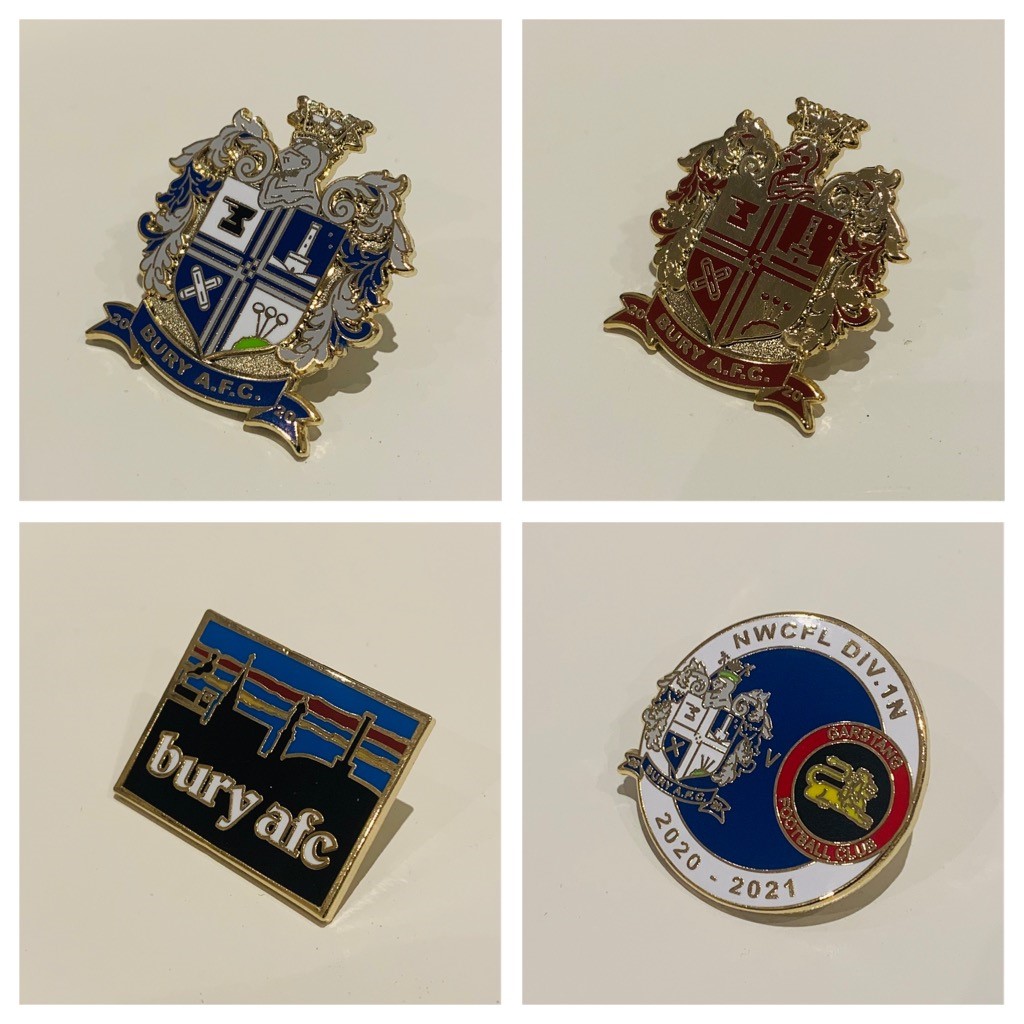 1288 Bury Town Lancashire County Crest Small Pin Badge 